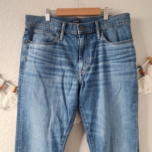 J. Crew Straight Fit Flex Jeans Blue Spruce Stretchy Comforg Casual W33 x L30 - Picture 5 of 10